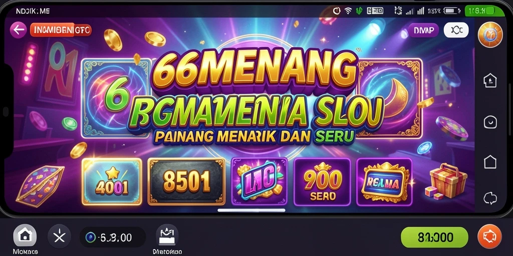 Tampilan menarik dari permainan Slot di 66MENANG.