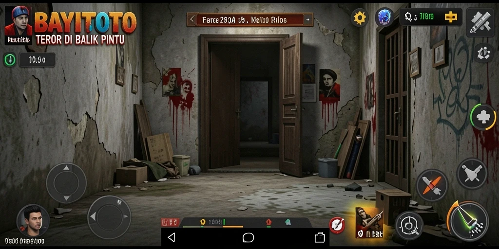 Tampilan gameplay mencekam dari BAYITOTO, penuh teror dan ketegangan.