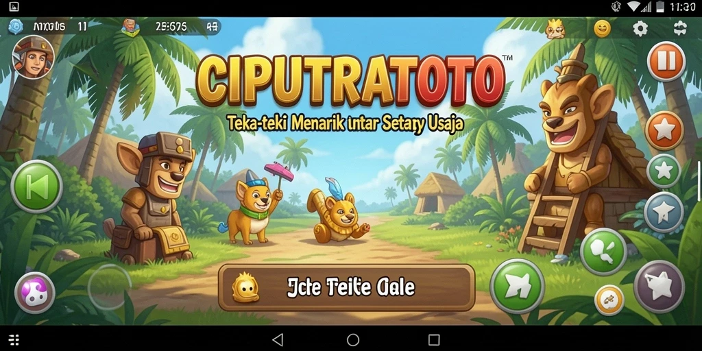 Screenshot gameplay mencolok dari CIPUTRATOTO yang menarik.