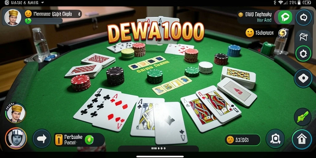 Tampilan gameplay seru dan interaktif dalam DEWA1000.