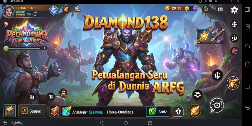 Tampilan gameplay yang mendebarkan dan penuh aksi di DIAMOND138.