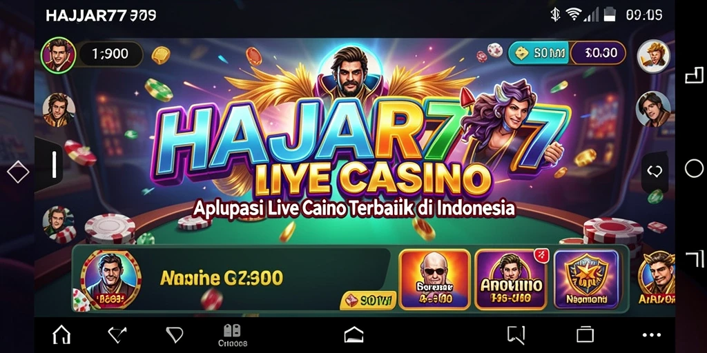 Gameplay Live Casino HAJAR777 dengan dealer profesional dan interaksi langsung.
