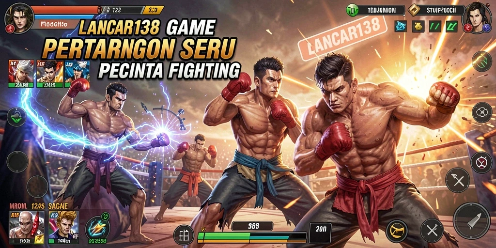 Gameplay LANCAR138 menunjukkan pertarungan epik antar karakter unik.