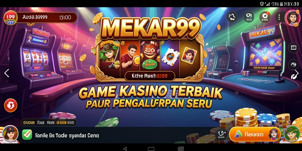 Tampilan menarik gameplay kasino di MEKAR99