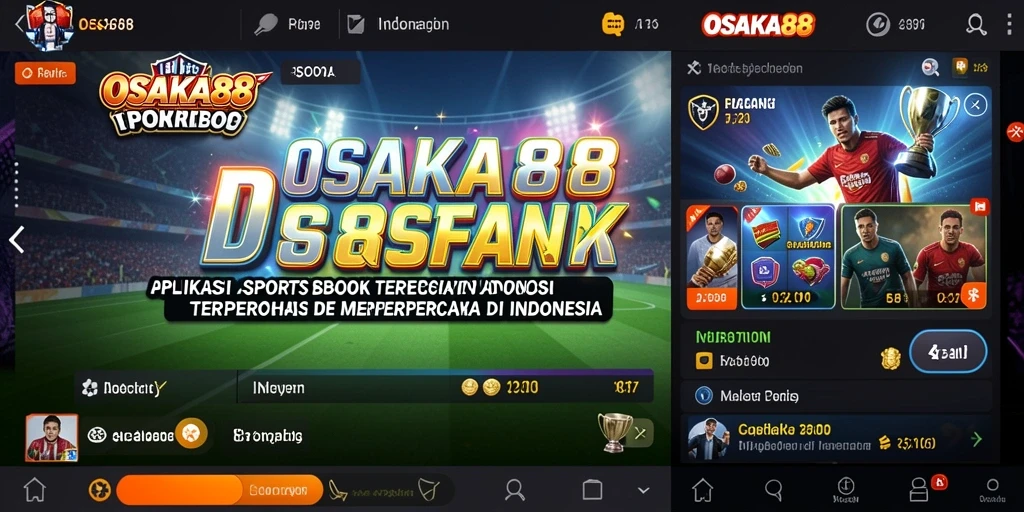 Tampilan utama OSAKA88 dengan berbagai pilihan taruhan olahraga.