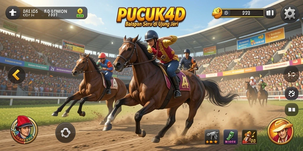 Tampilan menarik dari gameplay PUCUK4D yang penuh aksi balapan.