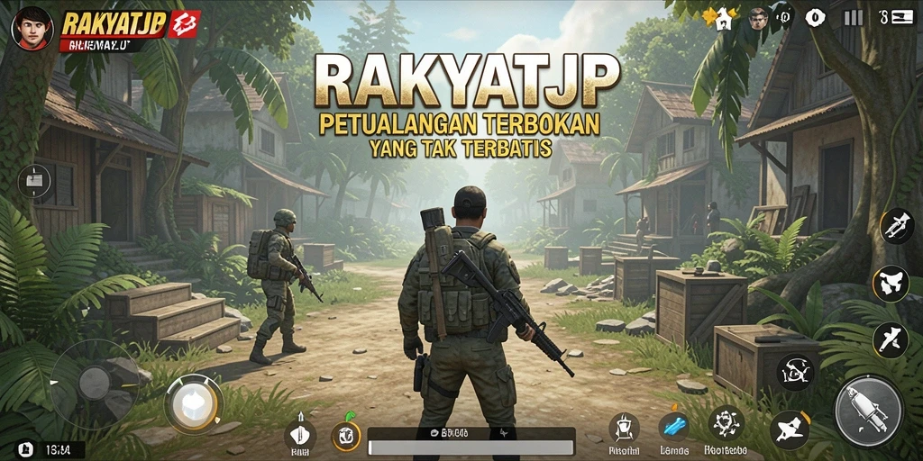 Tampilan gameplay RAKYATJP di dunia Open World.