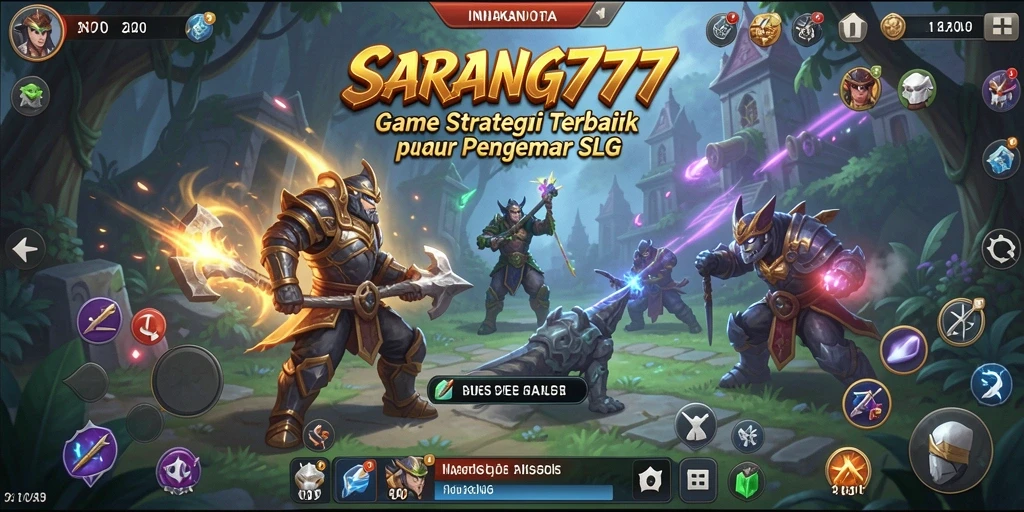 Menampilkan gameplay mengesankan dari SARANG777 yang penuh strategi.