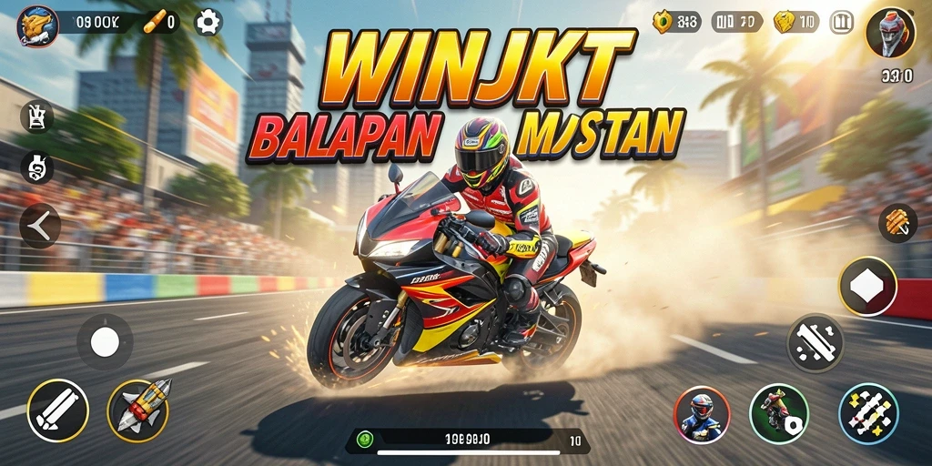 Tampilan gameplay yang mendebarkan dalam WINJKT.